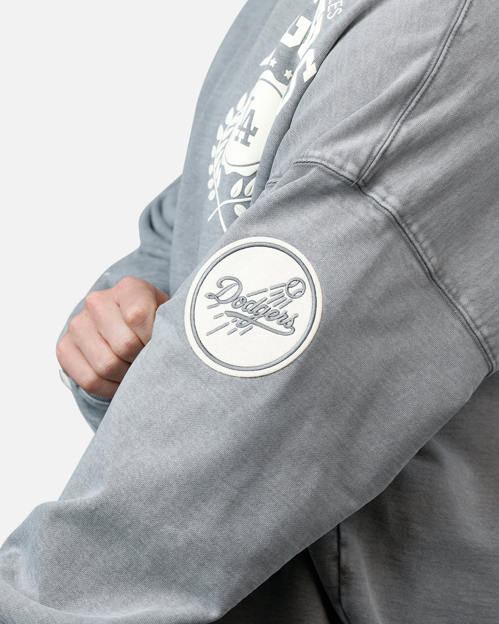 Pro Standard La Dodgers Street Team Hoodie - Washed Grey
