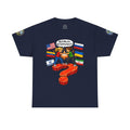 Global Conflict Question Mark Tee | diplomatic negotiations, flags artwork