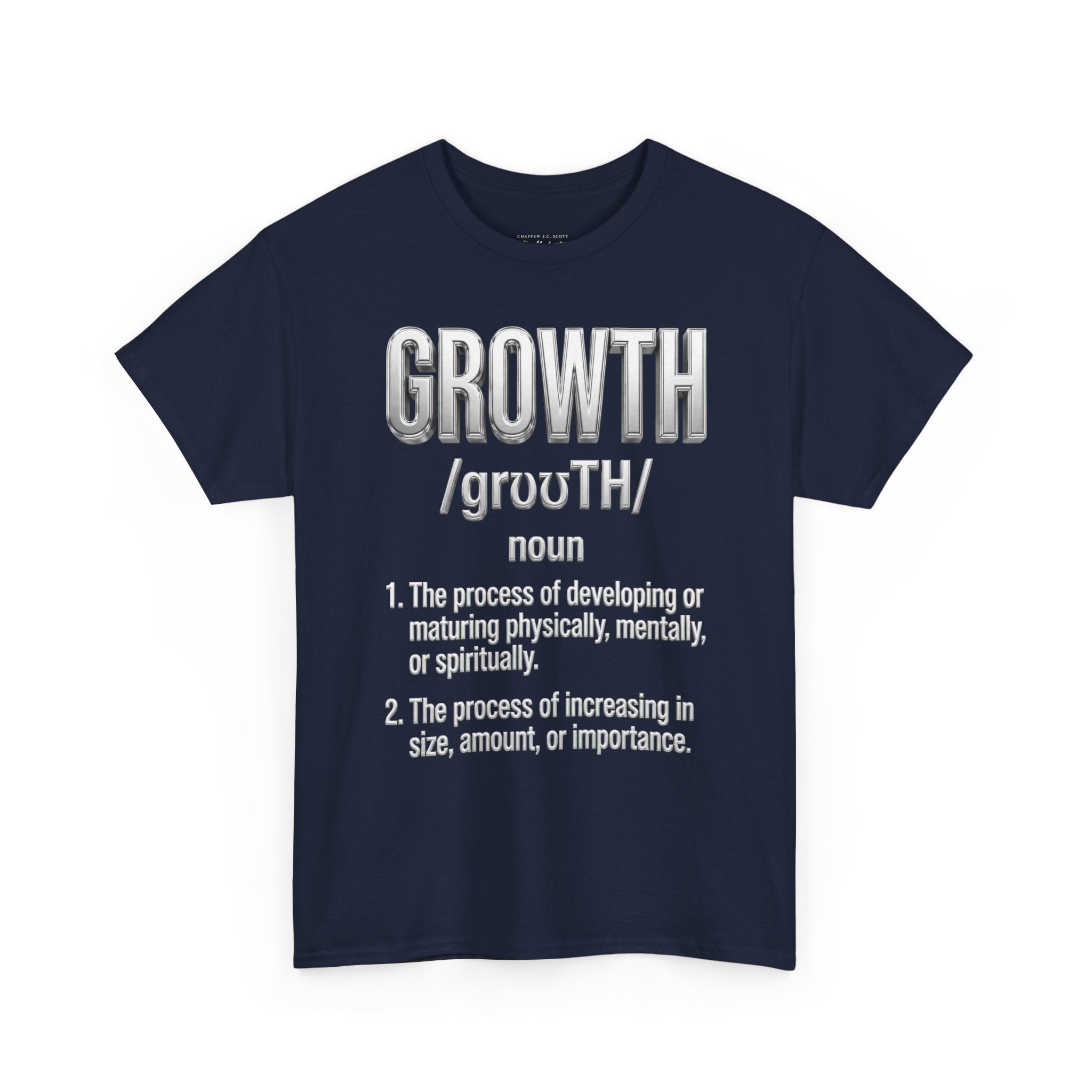 Growth Definition T-Shirt — Motivational Typography Tee