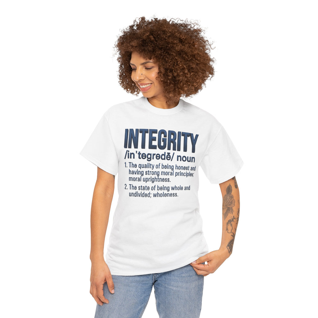 Integrity Definition T-Shirt — Inspirational Word Graphic Tee