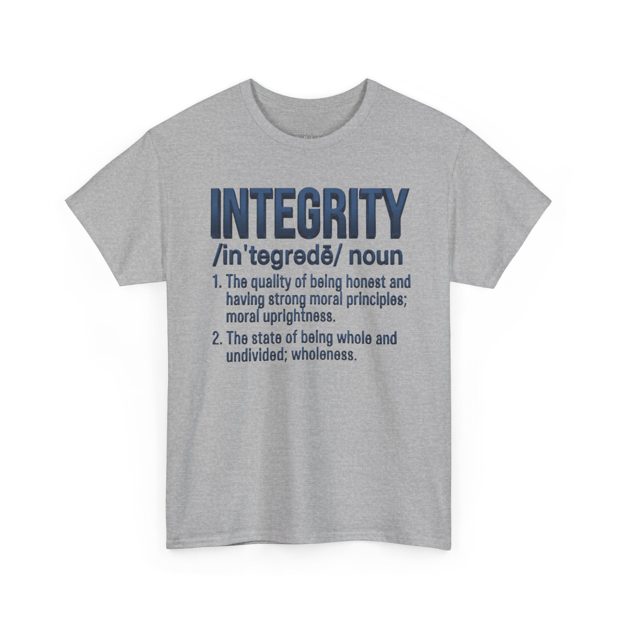 Integrity Definition T-Shirt — Inspirational Word Graphic Tee