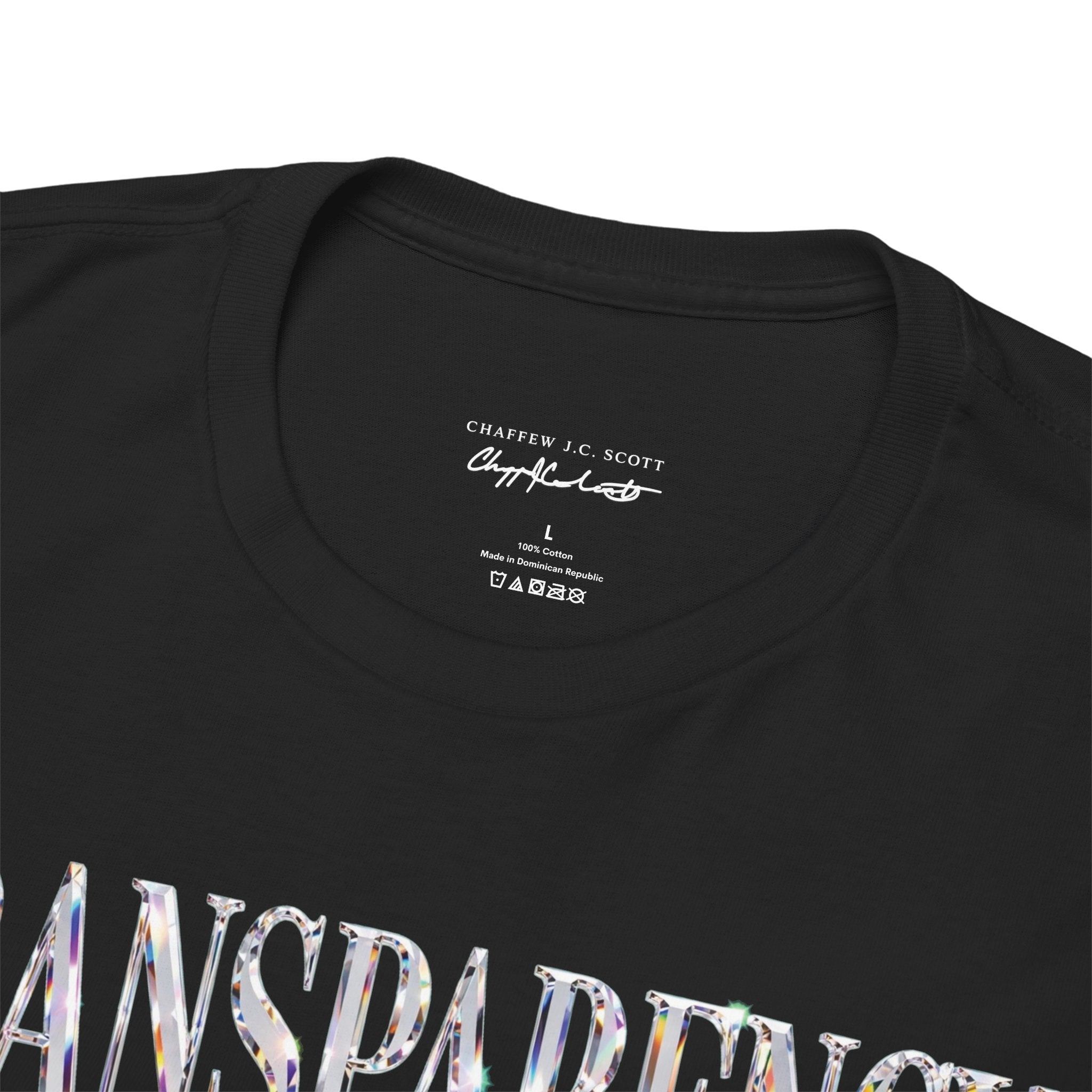 Transparency Graphic Tee — Vintage Chalkboard Design