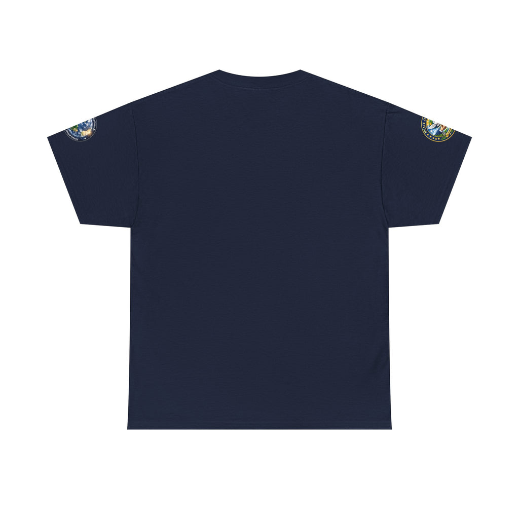 Global Conflict Question Mark Tee | diplomatic negotiations, flags artwork