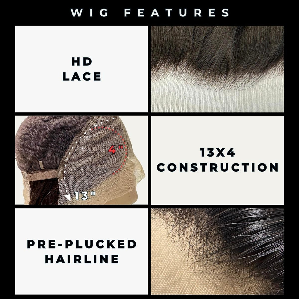 Body Wave 13x4 HD Lace Front Human Hair Wig