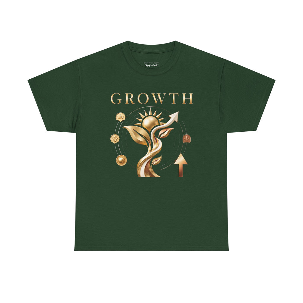Growth Tee — Golden Botanical Growth Graphic T-Shirt