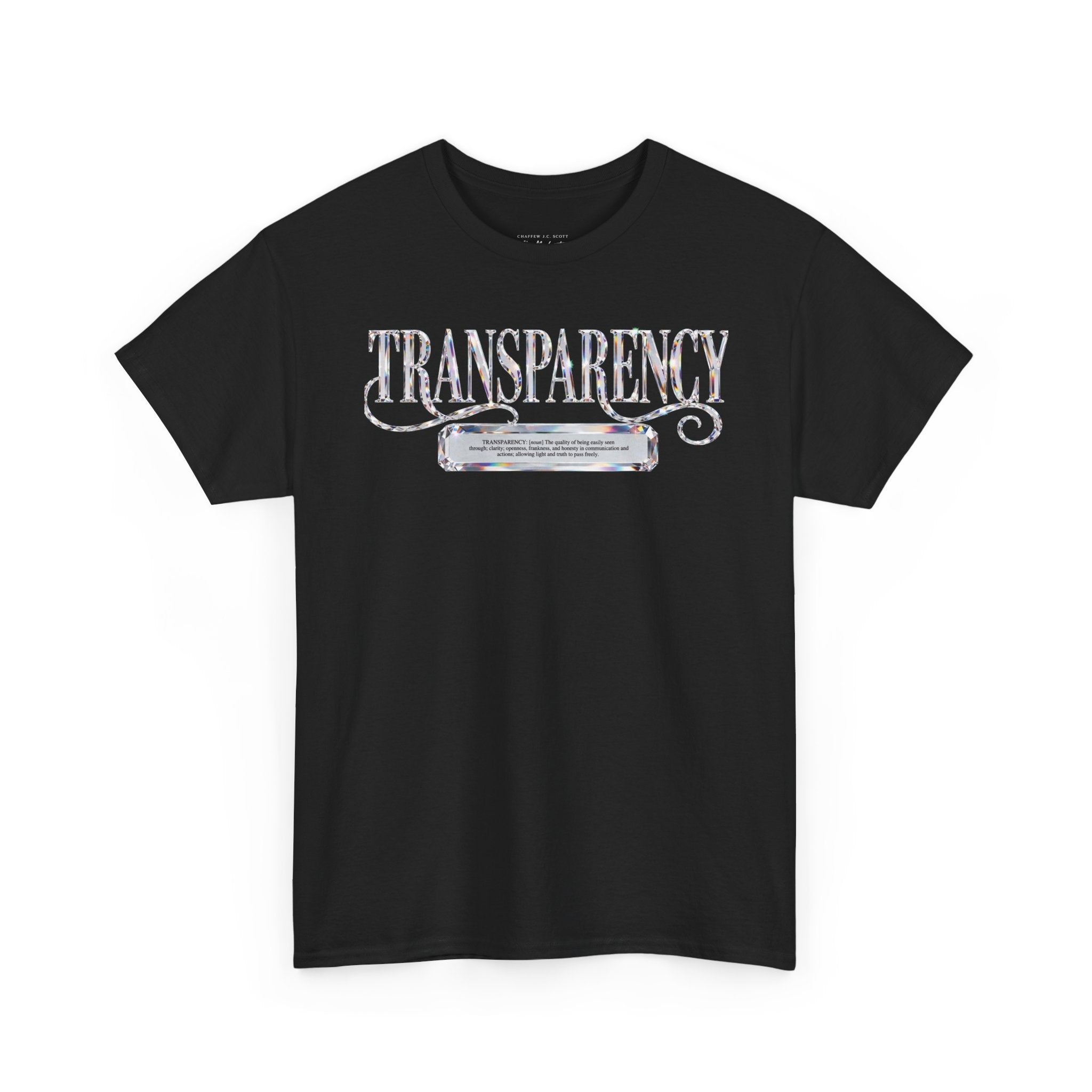Transparency Graphic Tee — Vintage Chalkboard Design