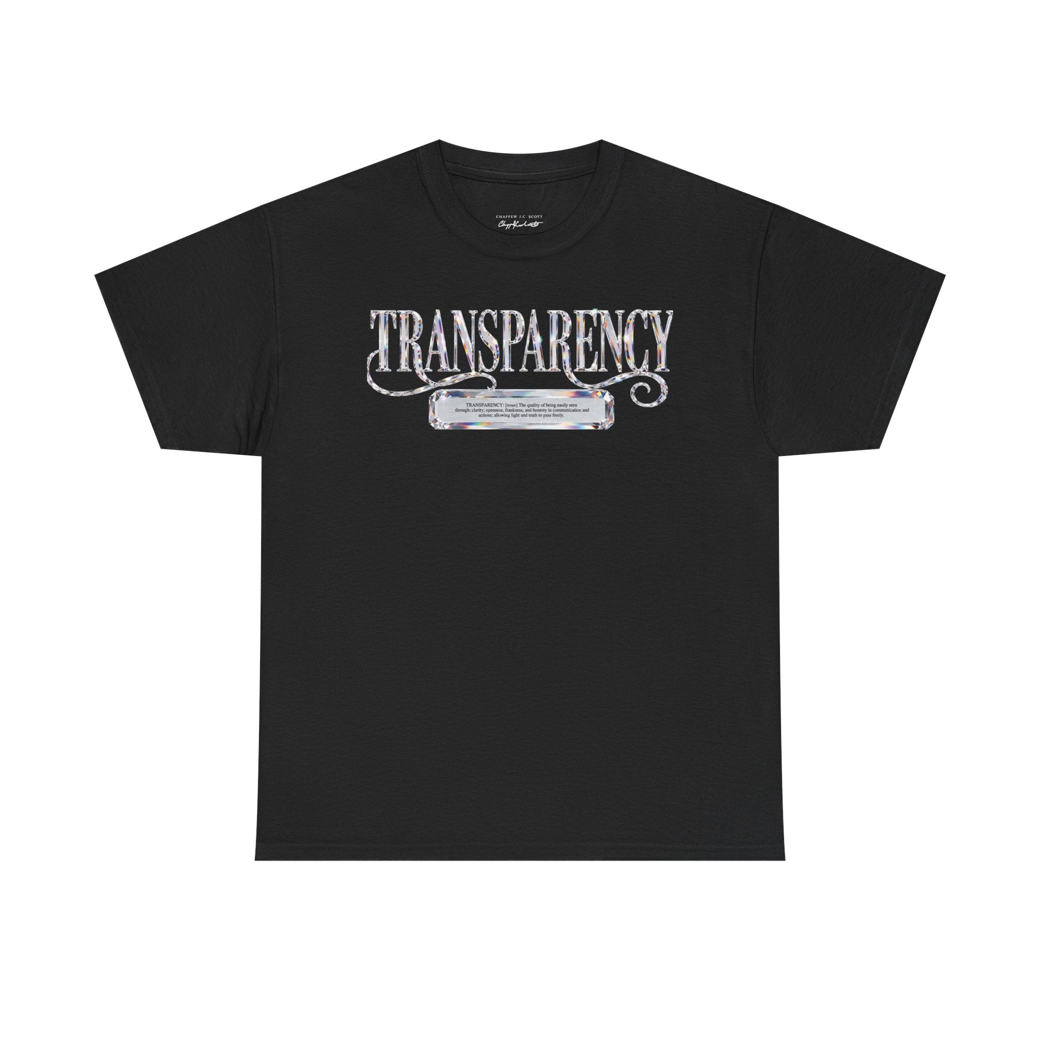 Transparency Graphic Tee — Vintage Chalkboard Design