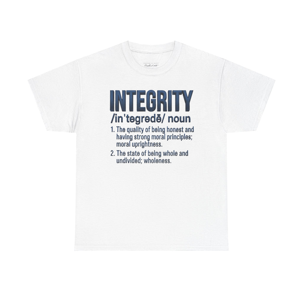 Integrity Definition T-Shirt — Inspirational Word Graphic Tee