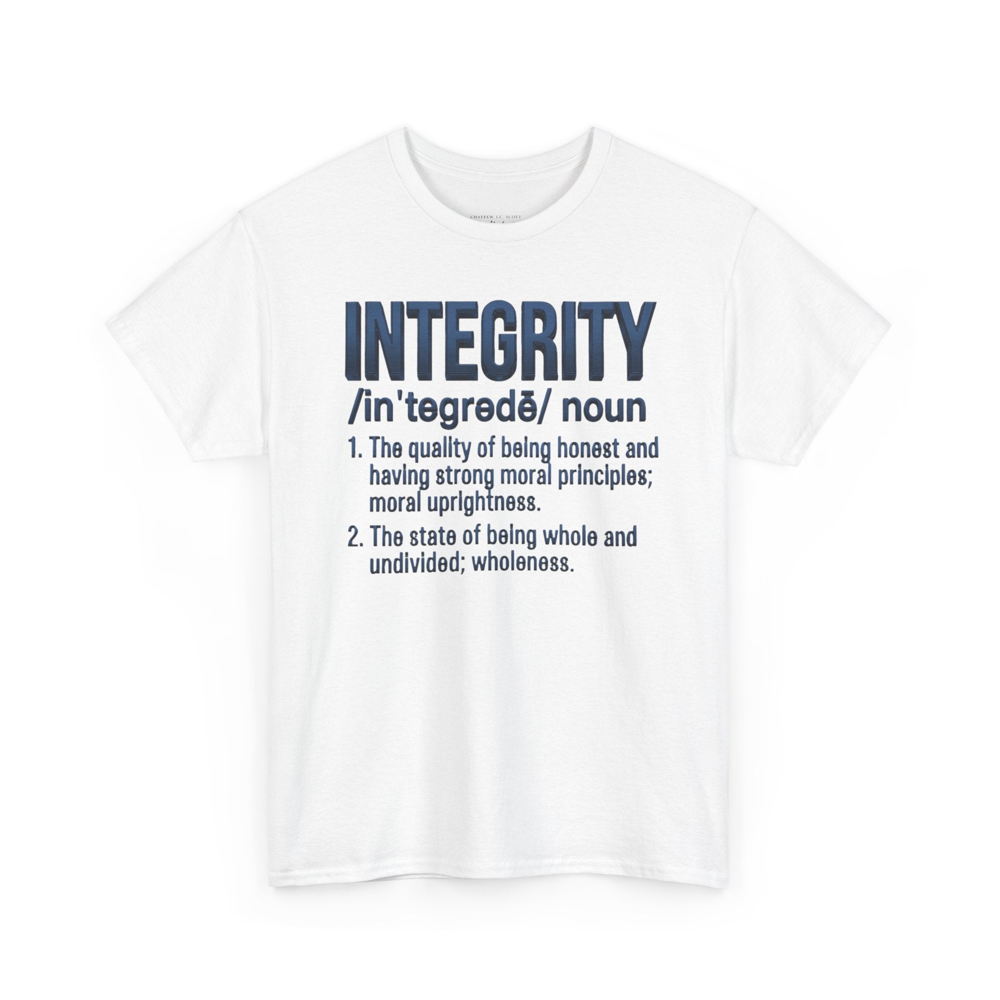 Integrity Definition T-Shirt — Inspirational Word Graphic Tee