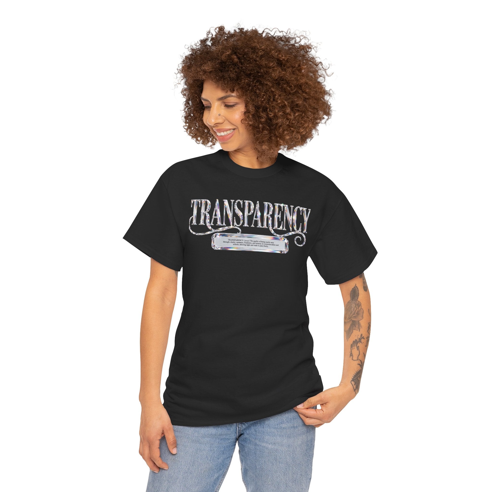 Transparency Graphic Tee — Vintage Chalkboard Design