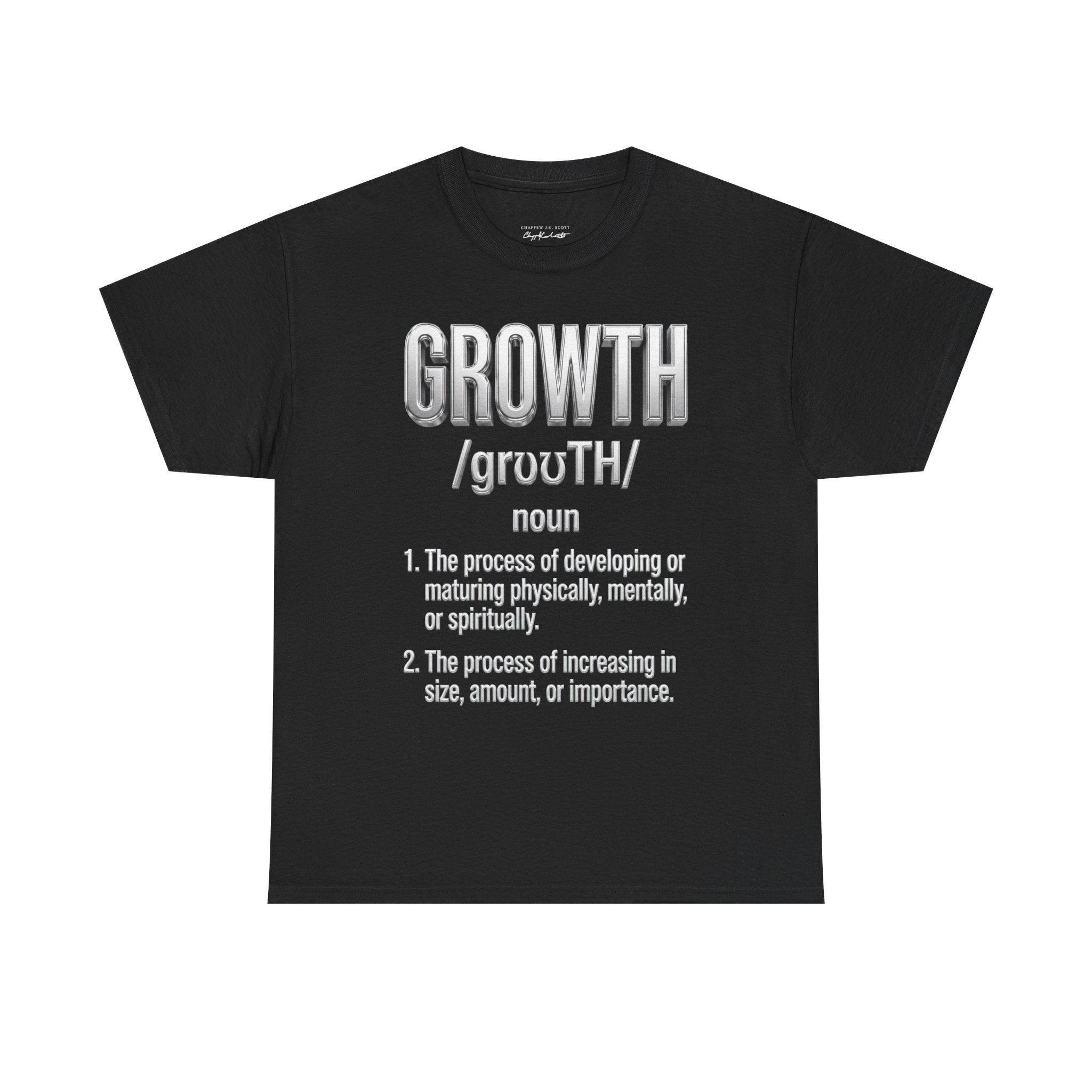 Growth Definition T-Shirt — Motivational Typography Tee