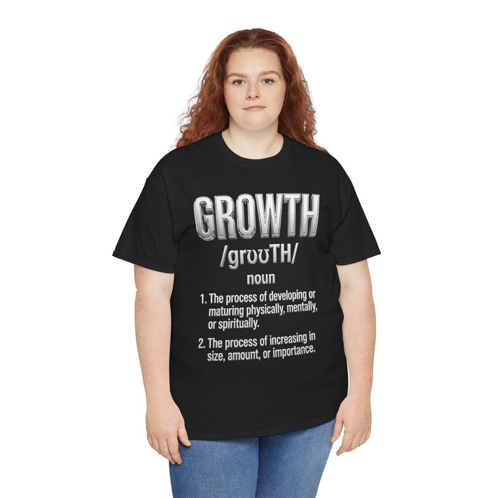 Growth Definition T-Shirt — Motivational Typography Tee