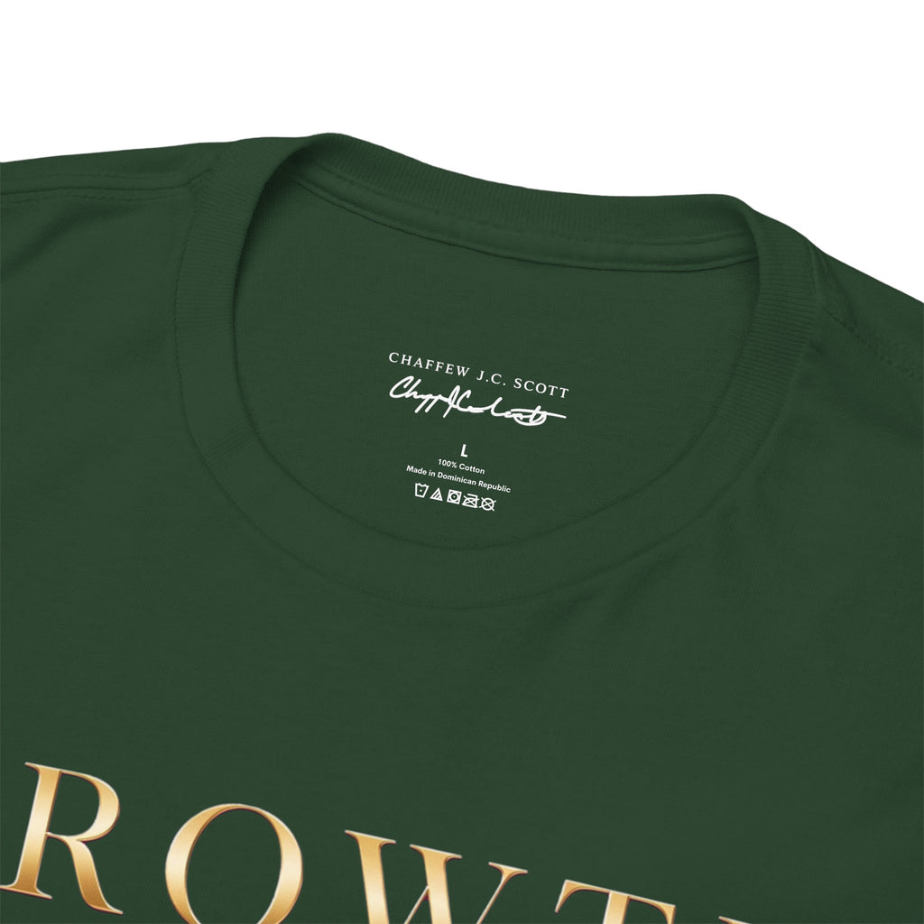 Growth Tee — Golden Botanical Growth Graphic T-Shirt