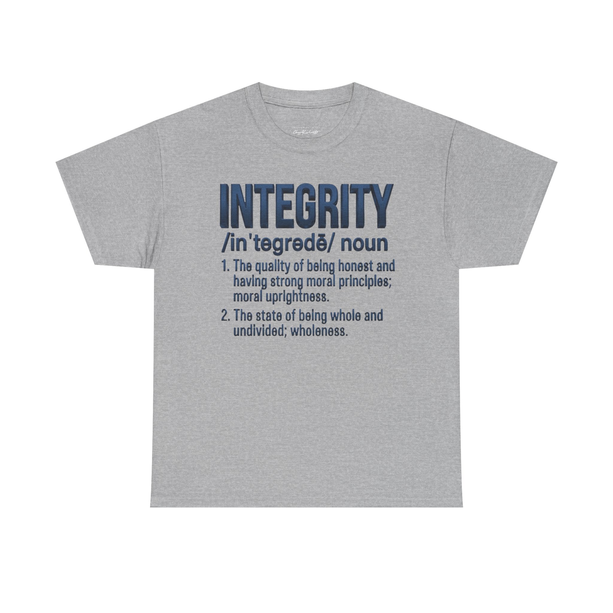 Integrity Definition T-Shirt — Inspirational Word Graphic Tee