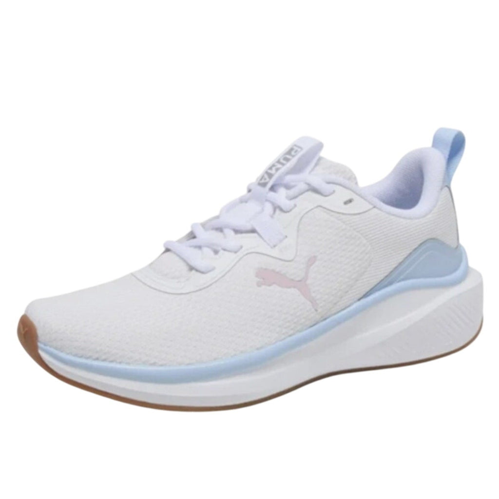 Puma Womens Size 8 White Blue Lace Up Skyrocket Sneaker Athletic Tennis Shoes