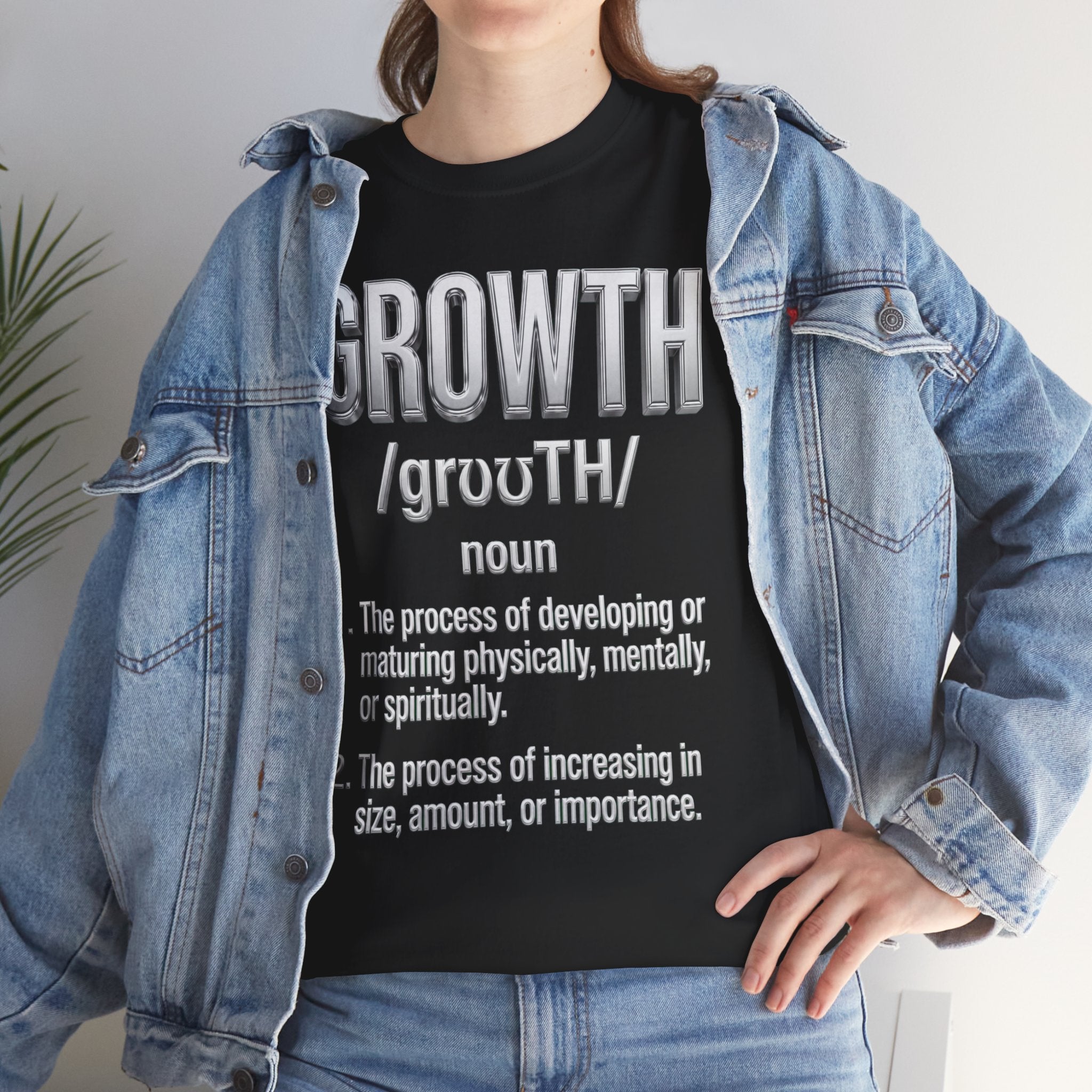 Growth Definition T-Shirt — Motivational Typography Tee
