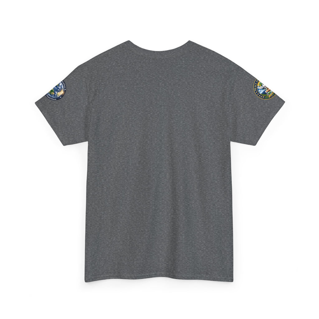 Global Conflict Question Mark Tee | diplomatic negotiations, flags artwork