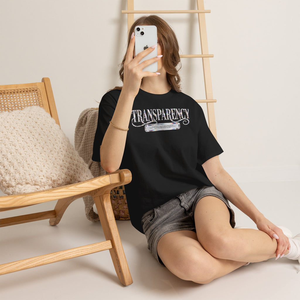 Transparency Graphic Tee — Vintage Chalkboard Design