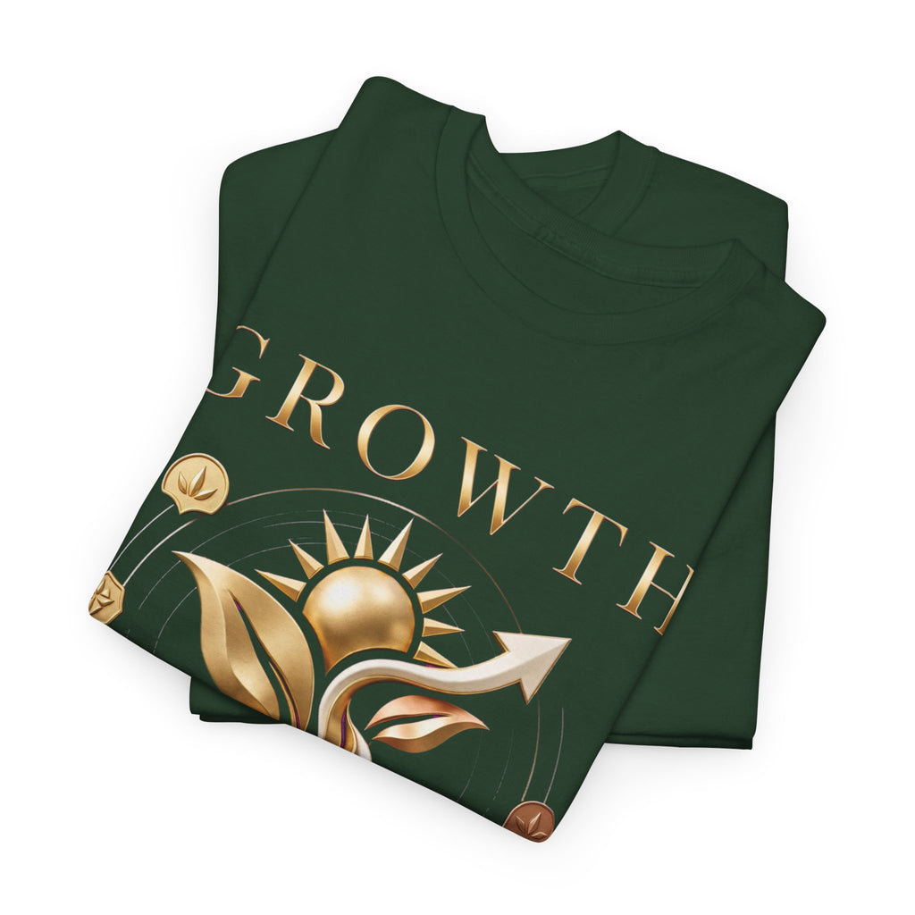 Growth Tee — Golden Botanical Growth Graphic T-Shirt