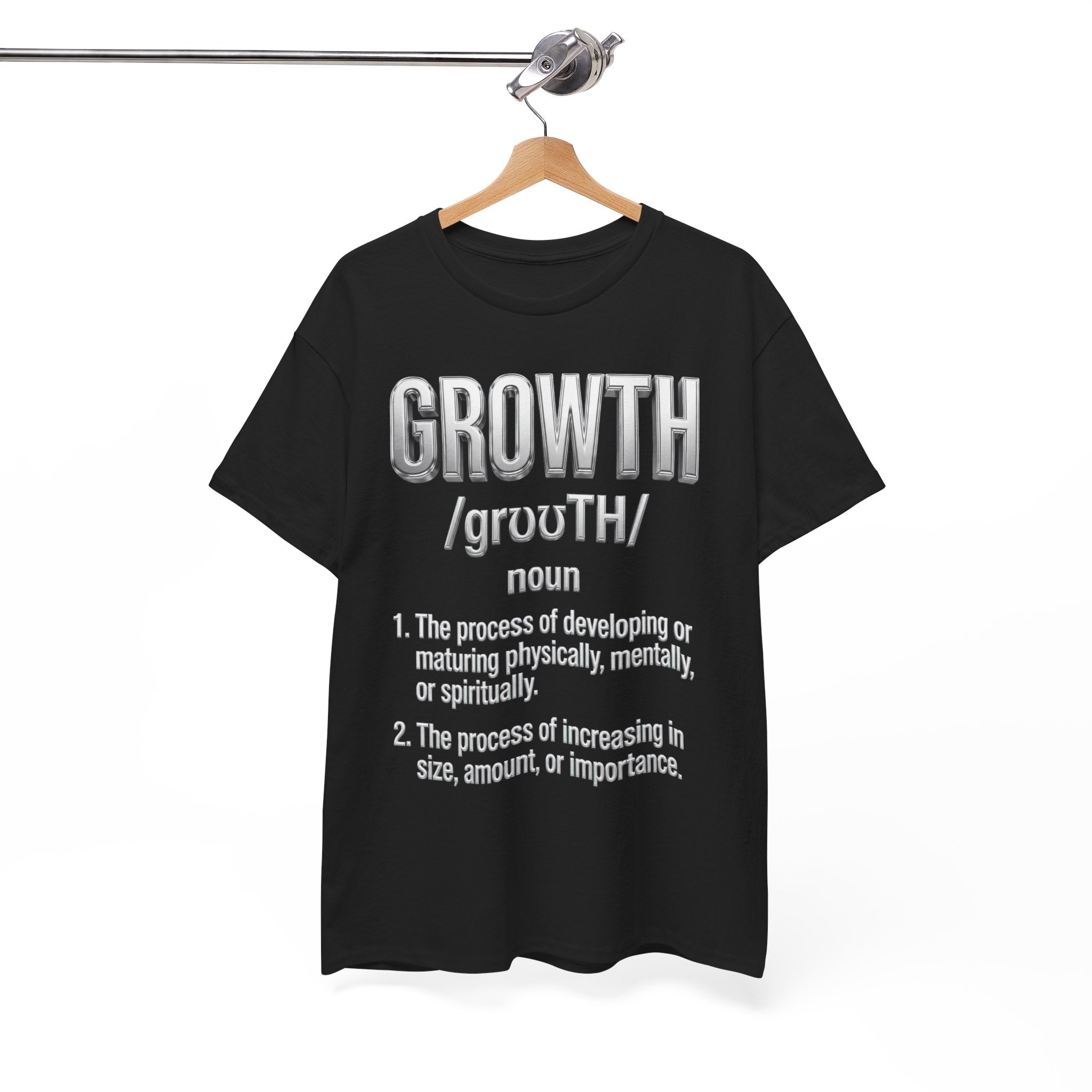Growth Definition T-Shirt — Motivational Typography Tee