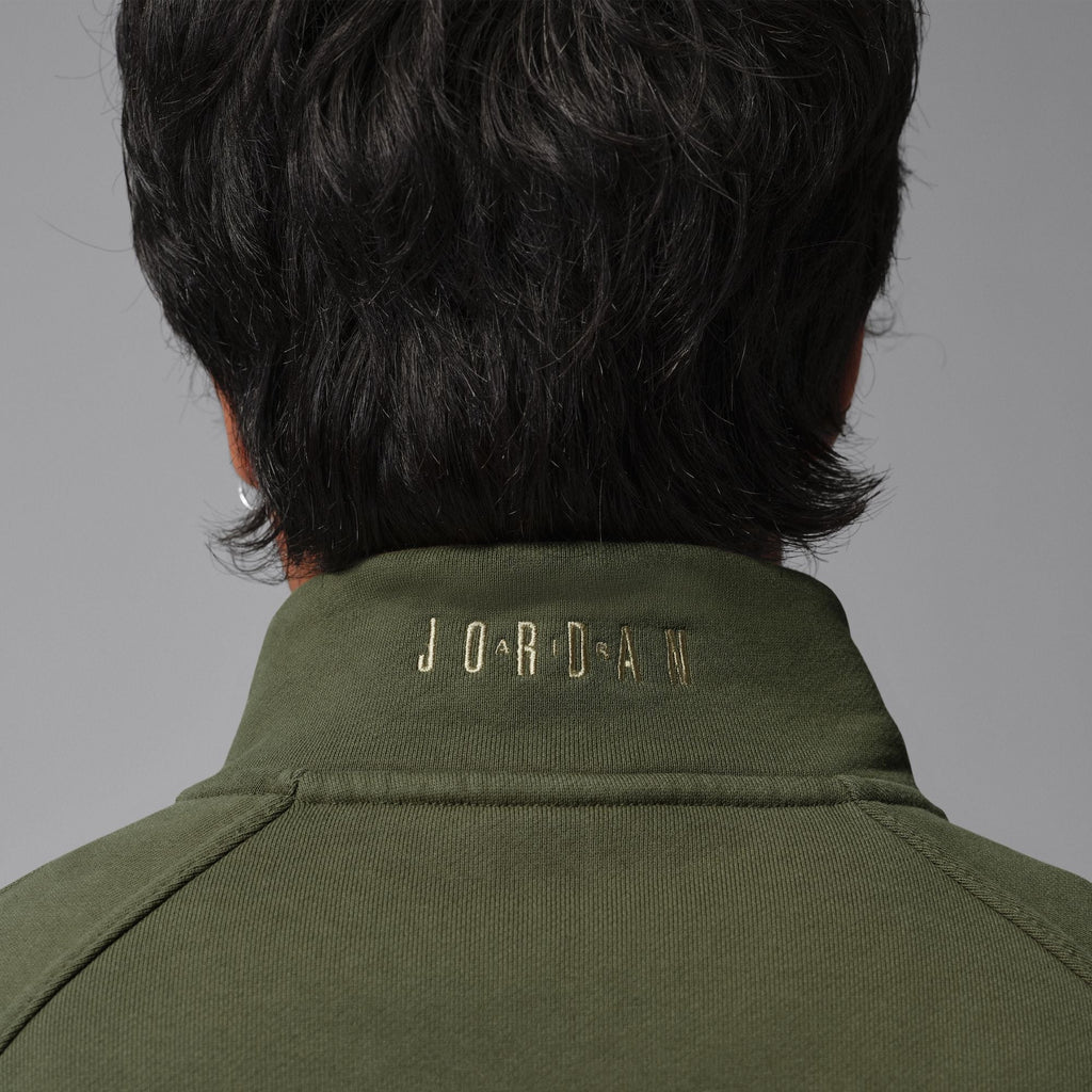 Air Jordan Mens Fleece 1/4 Zip - Cargo Khaki