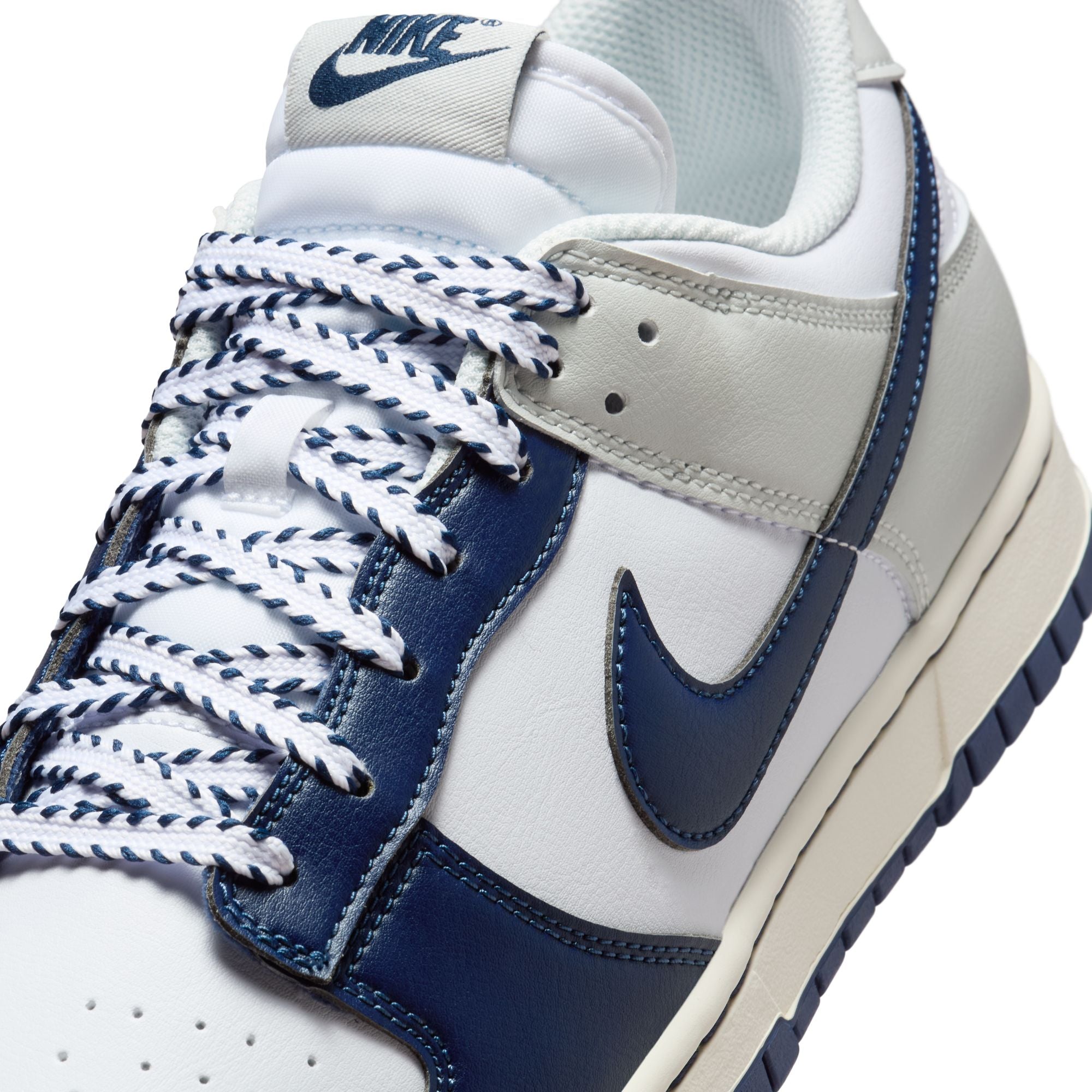 Nike Mens Dunk Low Retro - White/Midnight Navy