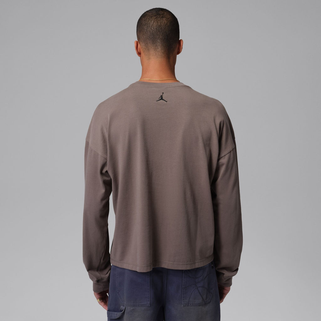 Air Jordan Mens Air Long Sleeve - Cave Stone