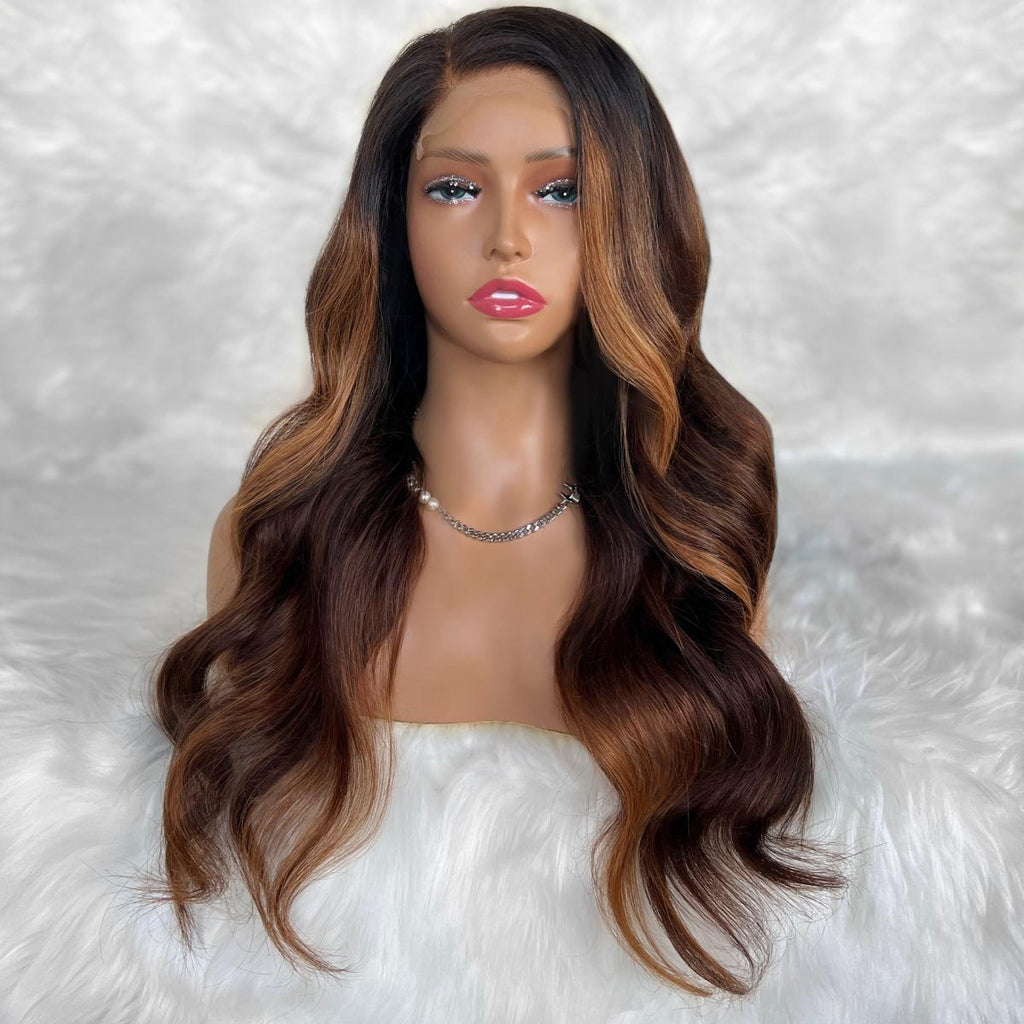 Giselle Glueless 5x5 HD Lace Professionally Colored 100% Human Hair Closure Wig
