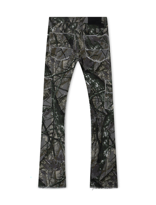 Ajenda Stacked Jeans - Gray Tree