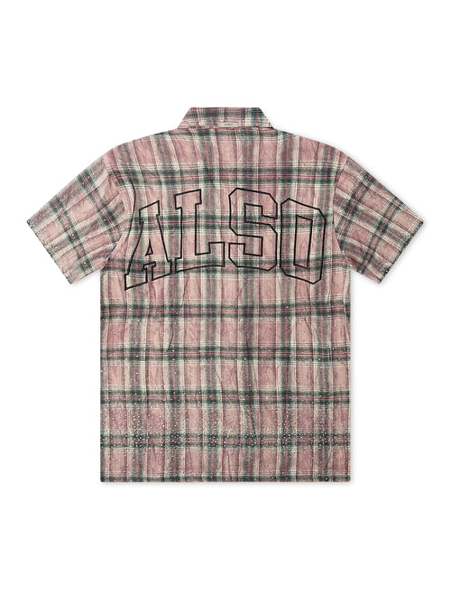 Almost Someday Solomon Rhinestone Flannel - Maroon