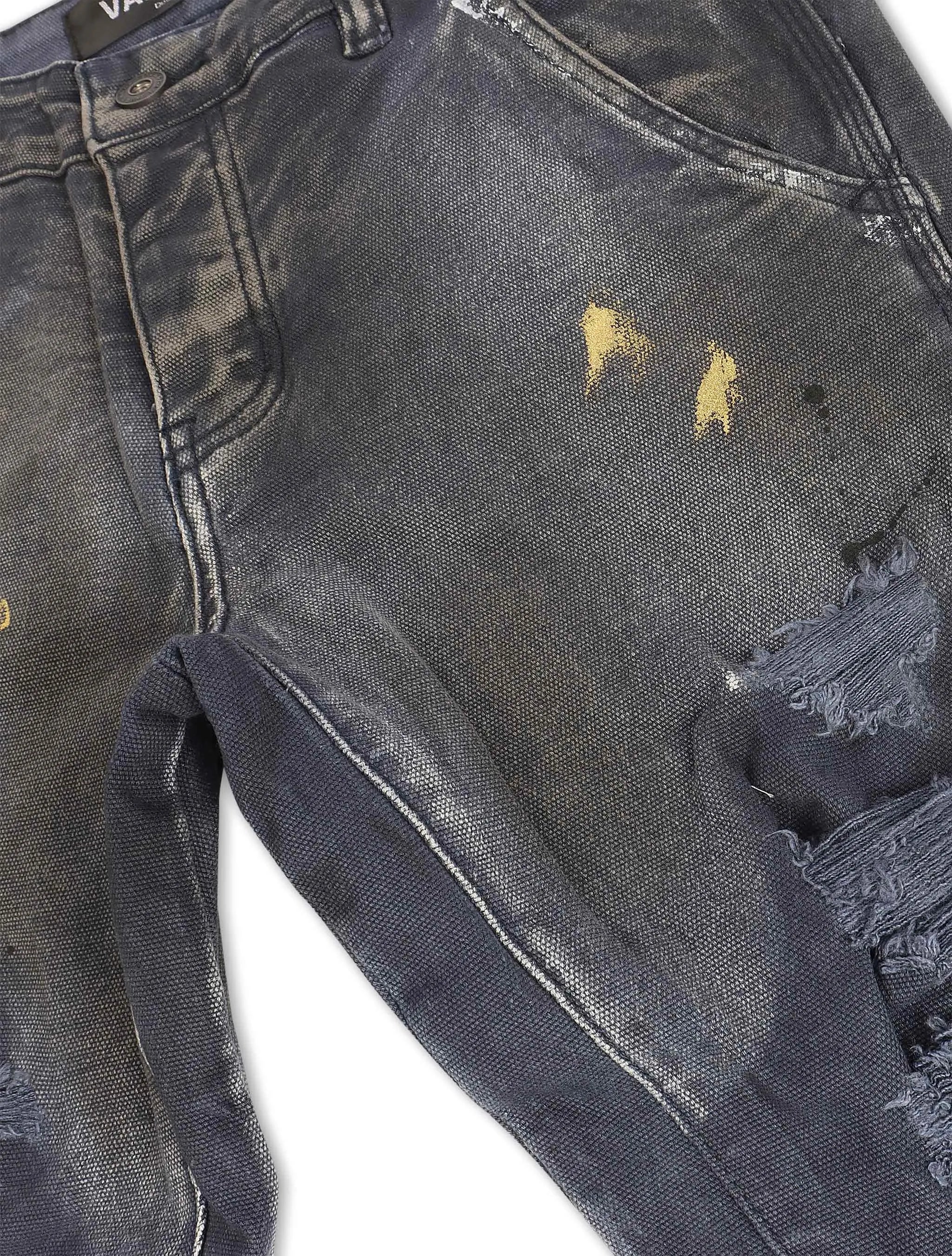 Valabasas Stellar Night Stacked Jeans - Dark Blue