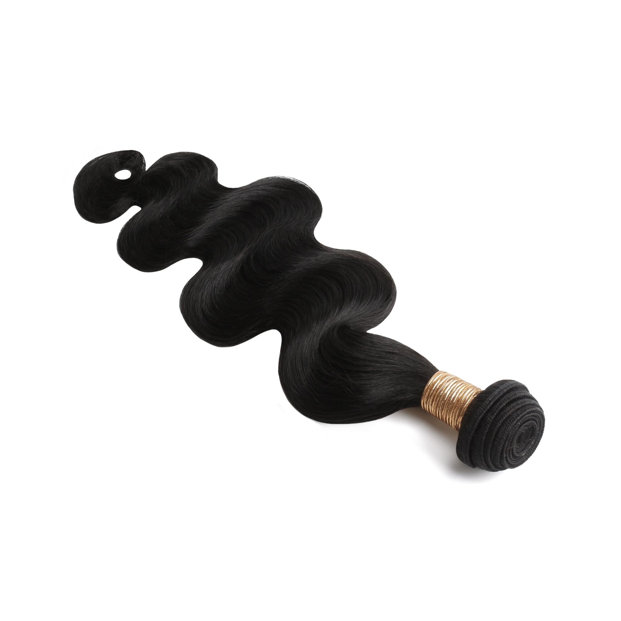 Jet Black Body Wave 100% Human Hair Bundles