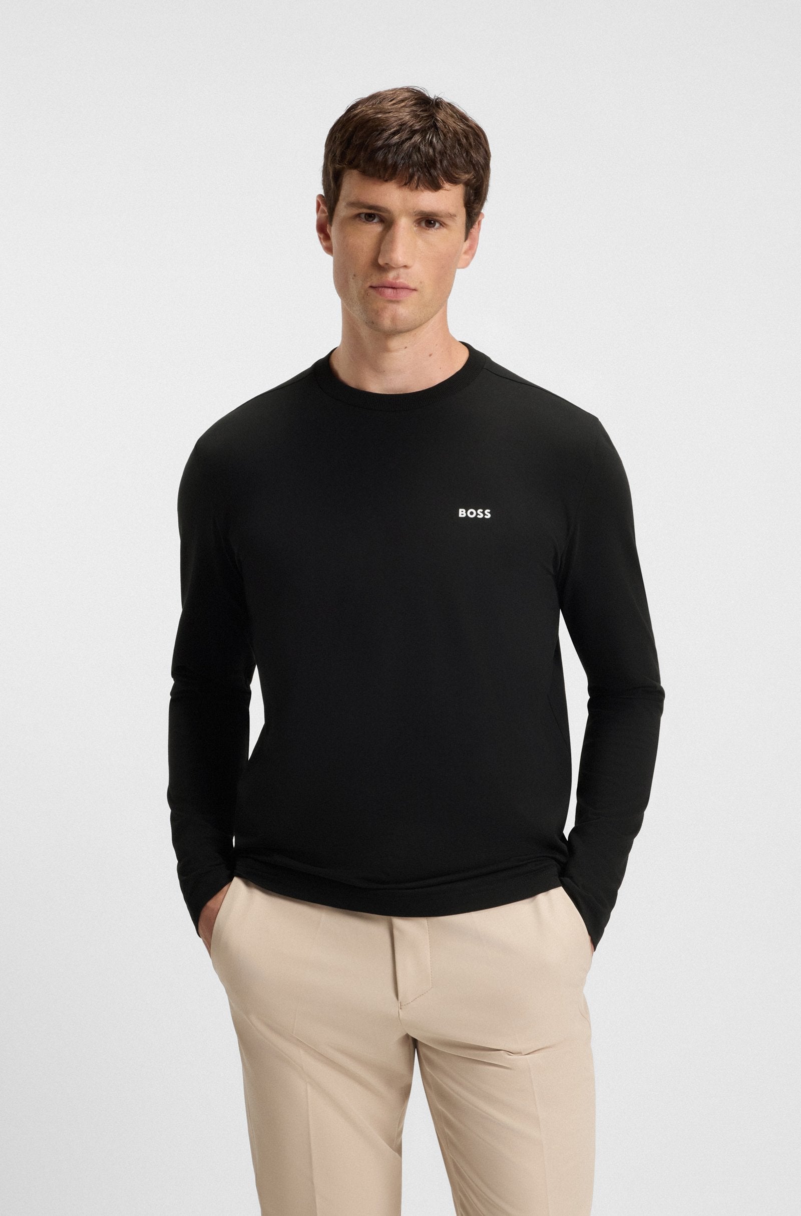 Boss Green Long Tee - Black