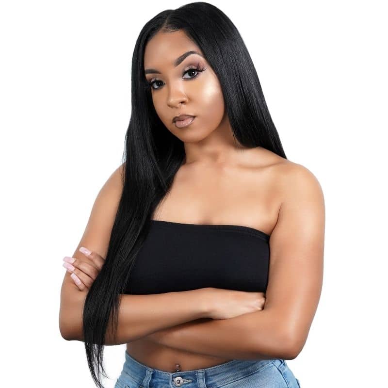 Straight U Part 100% Human Hair Wig